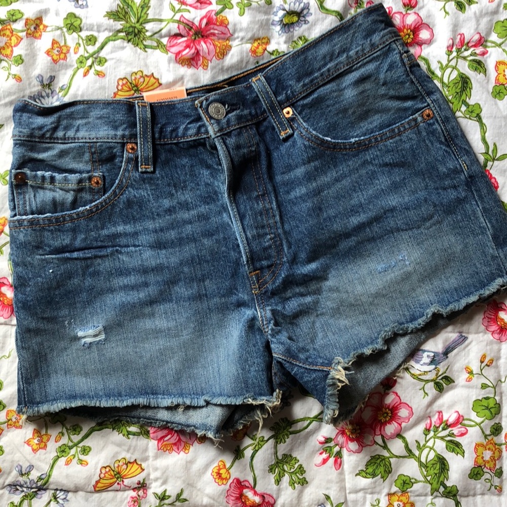 Levis 501 denim shorts
